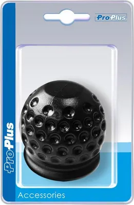Produktbild von Auto KFZ Abdeckkappe für Anhängerkupplung Golfball schwarz Abdeck Kappe für Anhänger Kupplung