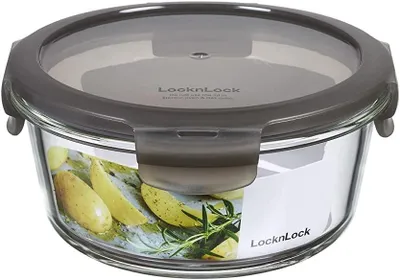 Imagen del producto de LocknLock oven glass 650ml Ø 155 x 75 mm, Deckelfarbe grau LLG831G
