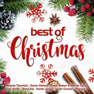 A festive Christmas-themed image with text and decorative elements.