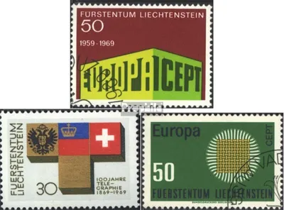 Produktbild von Briefmarken Liechtenstein 1969 Mi 507,517,525 (kompl.Ausg.) gestempelt Sondermarken