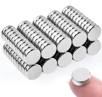 Obrázek produktu pro Neodymové magnety, 100 kusů, rozměry 9 x 3 mm, vhodné pro tabule