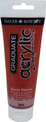 Immagine prodotto di Daler Rowney Graduate colore acrilico, 120 ml, terra di Siena bruciata