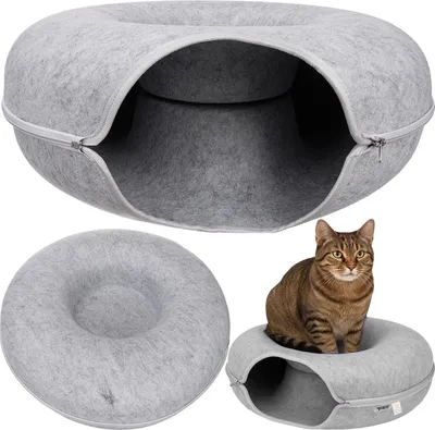 Obrázek produktu pro Purlov 25810 Tunel, pelíšek pro kočky ve tvaru "Donutu"