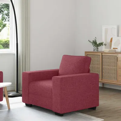 Produktbild von Möbel Sessel Weinrot 100x77x82 cm Stoff - Klassische Sofas CC4176