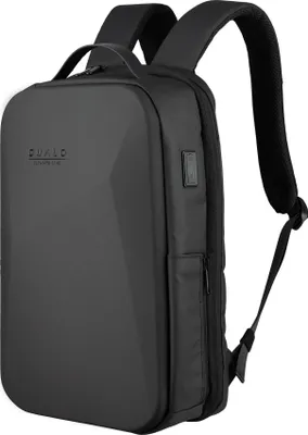 Produktbild von QUALO Wasserdichter Hartschalen-Rucksack mit USB-Anschluss schwarz QPS-W-USB-01