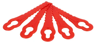 Produktbild von vhbw 5x Ersatz-Messer Ersatz für Grizzly 91094326 für Rasenmäher - Ersatzklinge Rot, Polyamid