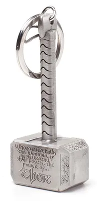 Produktbild von Marvel Metall Schlüsselanhänger 3D Thor Hammer