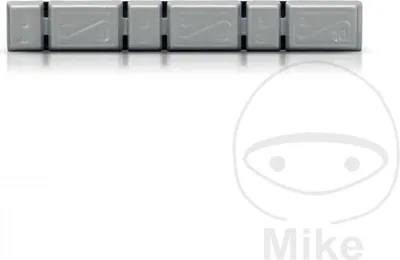 Image de Kit 100 poids de roue adhésifs 45gr argent