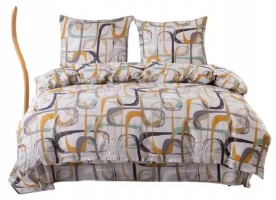 Obrázek produktu pro Ložní sada Antonio, abstraktní design, bavlněný satén, rozměr 200x220 cm