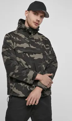 Produktbild von Brandit Fleece Pull Over Windbreaker darkcamo - 4XL