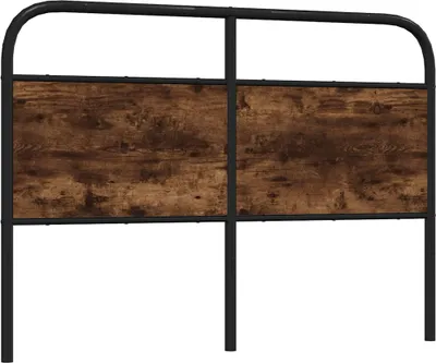 Image de Tête de lit de remplacement chêne fumé 140 cm acier et bois d'ingénierie