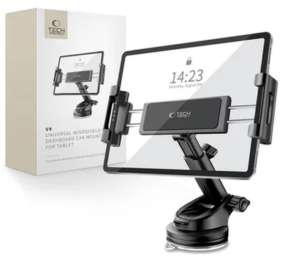 Zdjęcie produktu dla Tech-Protect V4 Car Tablet Holder for Cockpit Mount Black