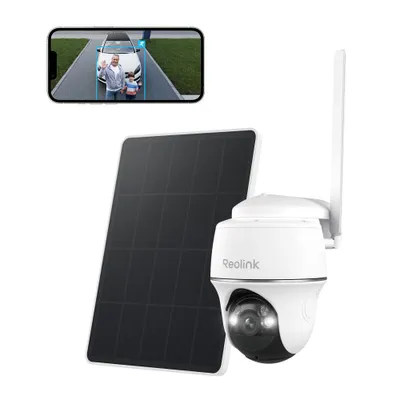 Produktbild von Reolink 2K+ 5MP 4G LTE Akku/Solarpanel  Überwachungskamera, Farbnachtsicht, 360° Rundumschutz, Intelligente Erkennung, 4G SIM Karte, 32GB SD Karte