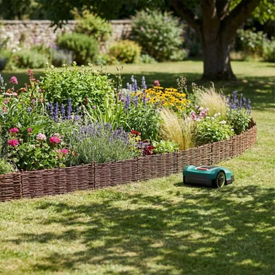 Produktbild von Weiden-Gartenbegrenzung, flexible Weiden-Beeteinfassung