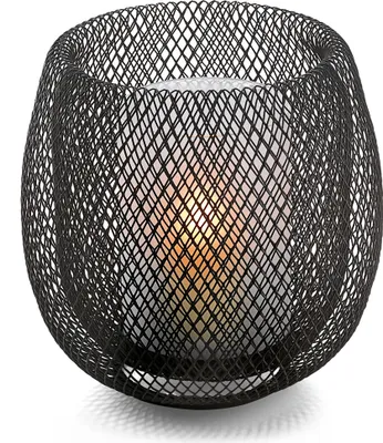Produktbild von Philippi Mesh Windlicht Stahl, pulverbeschichtet, Glas, matt 153005
