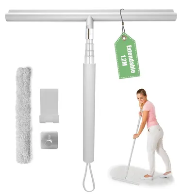 Produktbild von Duschabzieher 30-120 cm mit Halterung und Edelstahlkern