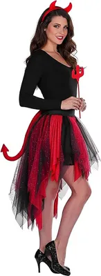Produktbild von Tüllrock Teufel - für Halloween Kostüm Damen