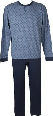 Immagine prodotto di Pigiama uomo cotone estivo manica lunga collo serafino con polsini RAGNO articolo U319N1, Taglia 50, Cotone 100%