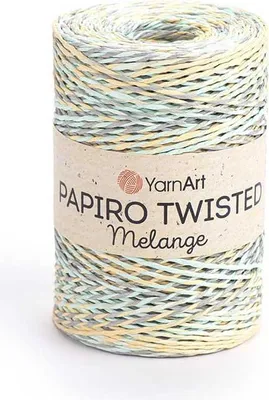 Produktbild von Yarnart Papiro Twisted Melange 2306: Leichte, robuste Sommerraffiagarn
