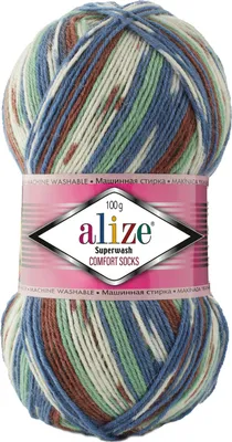 Produktbild von 100g Sockenwolle Superwash Comfort 4-fädig Schurwolle Sockengarn Farbauswahl