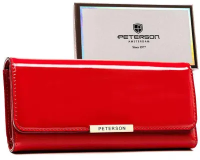 Obrázok produktu pre Peterson Dámska kožená peňaženka Chet červená One size