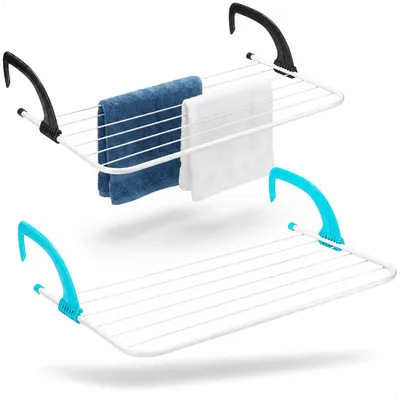 Productafbeelding van Solidchoice - 2x Verstelbare Radiator Droogrekken voor Ruimtebesparend Drogen