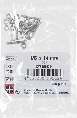 Zdjęcie produktu dla Śruba metalowa Connex PK M2x14 VZ PH, 20 sztuk M – KYB4010214
