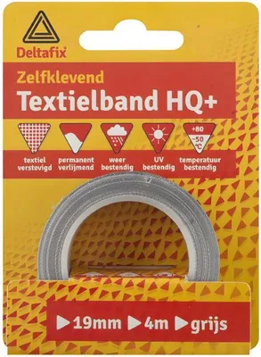 Productafbeelding van Watervast textband 19mmx4m bruin Deltafix