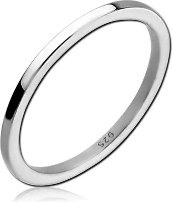 Produktbild von viva-adorno Gr. 53 (16,8 mm Ø) Damen Ring Fingerring 925 Sterlingsilber Mädchen Ring Kinder Mittelring Knöchelring Verlobungsring SR39_8,