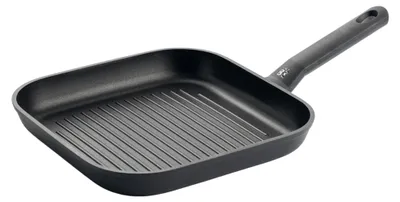 Grillpfanne 26 cm, keramische Antihaftbeschichtung, Induktion, schwarz