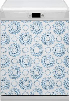 Produktbild von Küche Dekorative Magnete  Magnet Folie für Geschirrspüler 60x80 cm   - Blaue Kreise