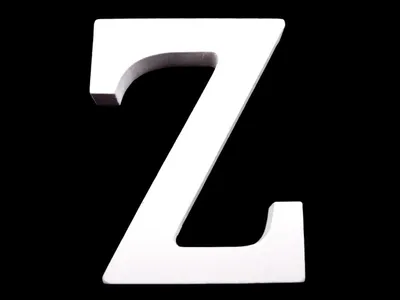 3D Holzbuchstabe Z 8cm