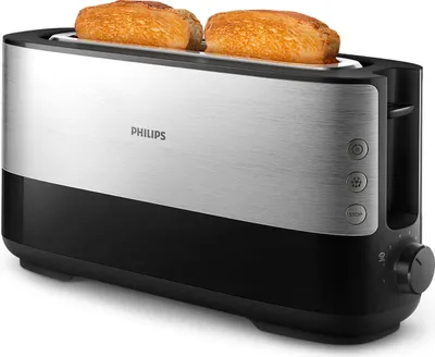 Produktbild von Philips Viva Collection Langschlitz ToasterMetall (HD2692/90)