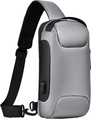 Produktbild von Diebstahlsichere Umhängetasche, geräumige Sport-Umhängetasche für Herren, Brusttasche