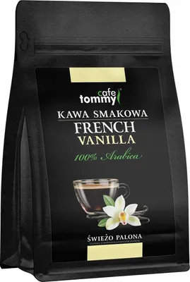 Image de Grains de café aromatisés VANILLE FRANÇAISE 250 g 100 % Arabica Fraîchement torréfiés