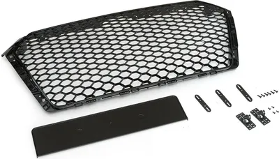 Immagine prodotto di Griglia radiatore griglia sportiva a nido d'ape nero lucido supporto per Audi A4 B9 8W 2015-