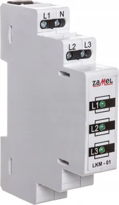 Obrázok produktu pre 3-fázová LED signalizácia zelená Prevádzkový indikátor LKM-01-20 Zamel