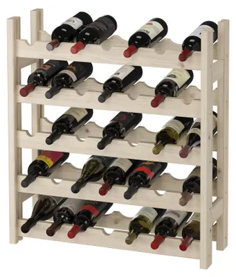 Produktbild von Weinregal Holzregal für Flaschen stapelbar V-90.81-04