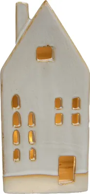 Produktbild von Clayre & Eef Dekoration Haus 18 cm Beige Porzellan