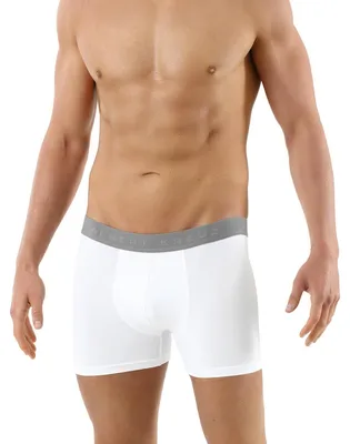 Produktbild von Herren Retroshorts Weiß Soft Stretch-Baumwolle Porto Fresh: S
