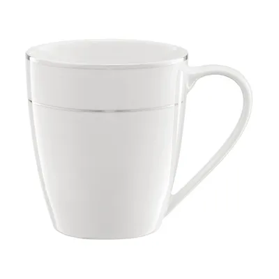 Zdjęcie produktu dla Ambition Aura Silver 360 ml - Kubek porcelanowy / filiżanka porcelanowa / filiżanka do kawy