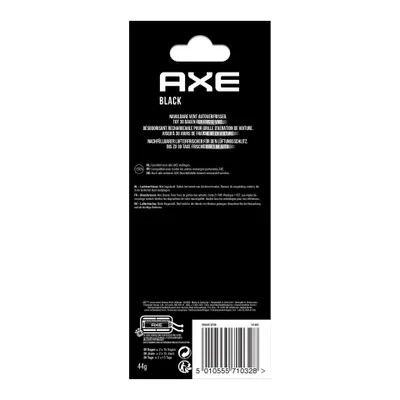Produktbild von AXE Refillable Vent Black, Lüfterstaberfrischer, Vent, Schwarz, Aluminium, 30 Tag(e), Karton mit Aufhänger