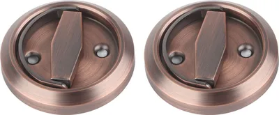 Obrázek produktu pro Home Koupelna Oboustranný zámek 304 Nerezová ocel Kroužková klika Příslušenství zámku dveří (červený bronz (se zámkem) )(červený bronz (se zámkem) )