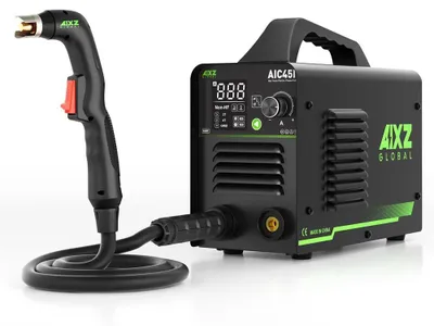 Immagine prodotto di Tagliatore al plasma - AIC45II - 45 A - Arco pilota senza contatto non HF - Inverter IGBT - Taglia da 1 a 16 mm - Spina UE da 220 V - Nero