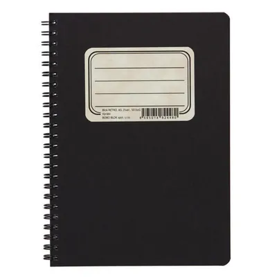 Image de Cahier Bobo avec spirale latérale RETRO A6 carré, 50 feuilles