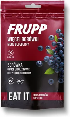 Zdjęcie produktu dla BORÓWKI LIOFILIZOWANE BEZGLUTENOWE 15 g - CELIKO (FRUPP)