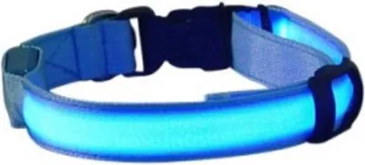 Produktbild von CHPN - LED-Halsband - Hundehalsband - Halsband - Blau - XL - Tierhalsband - Halsband - Halsband für Hunde mit Beleuchtung - Sichtbar im Dunkeln