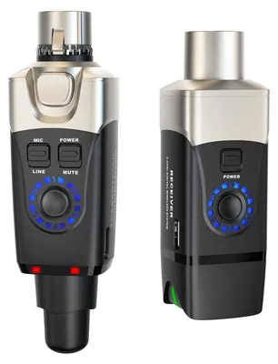 Productafbeelding van Draadloze Microfoonset Draadloos XLR Microfoonsysteem - 24 Bits 48 kHz Audio
