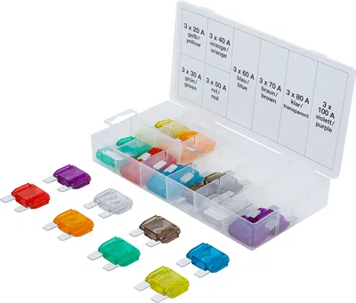 Immagine prodotto di BGS Maxi assortimento di fusibili per auto da 24 pezzi - 8127