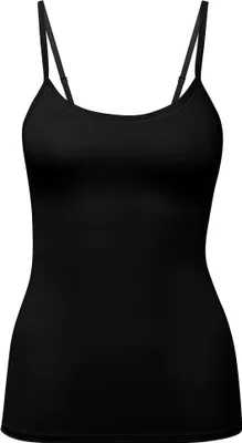 Zdjęcie produktu dla CALIDA damski top spaghetti - Natural Comfort, kamizelka, top, jersey, jednokolorowy czarny XS (36/38)